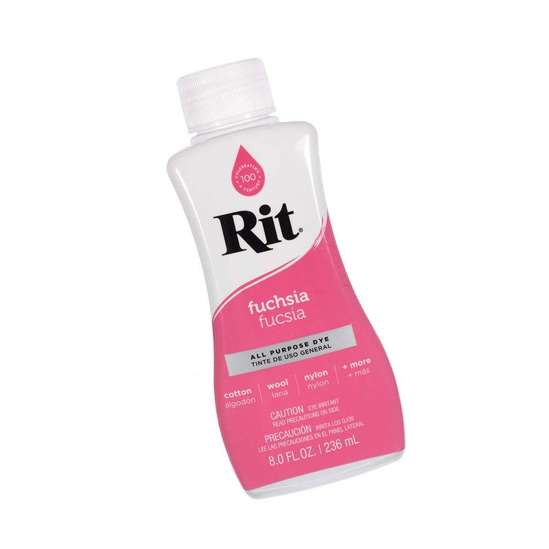 Craft County Rit Dye Liquid - Wide Selection of Colors - 8 Oz. (Fuchsia) - Image 2